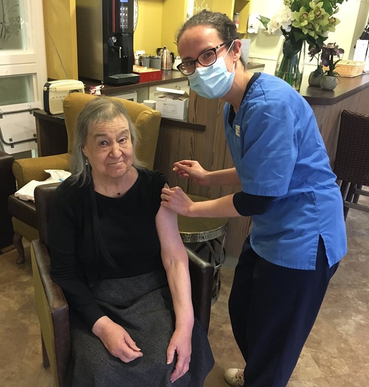 Covid-19 vaccinations rolled out at Cheadle care home